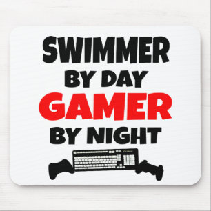Mousepad Nadador por Day Gamer por Night