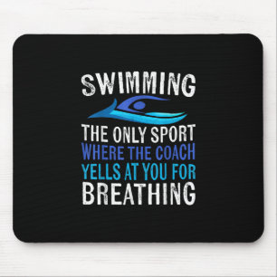 Mousepad Nadar Apenas Esporte Onde O Treinador Swimmer Ofer