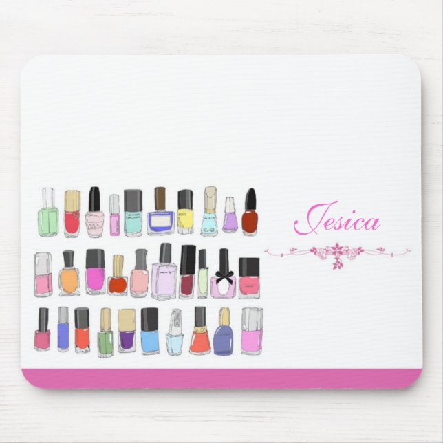 Mousepad Nail polish bottles (Frente)
