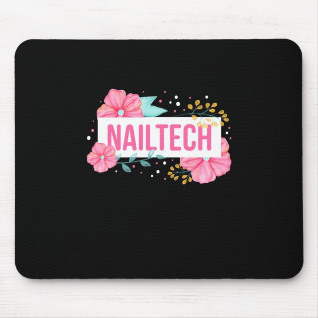 Mousepad Nail Tech Flower (Frente)