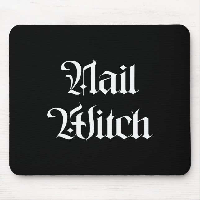 Mousepad Nail Witch Manicurist Halloween Nail Tech  (Frente)