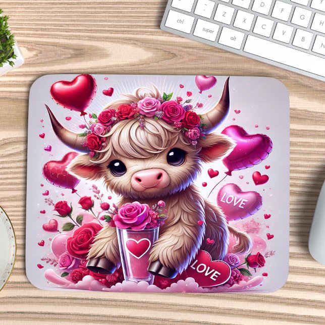 Mousepad Namorados de Vaca do Planalto Feliz (Criador carregado)