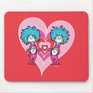 Mousepad Namorados Dr. Seuss   Coisa 1 Coisa 2
