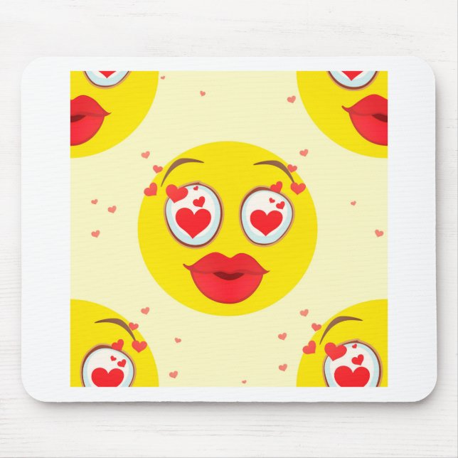 Mousepad Namorados kiss Emoji (Frente)
