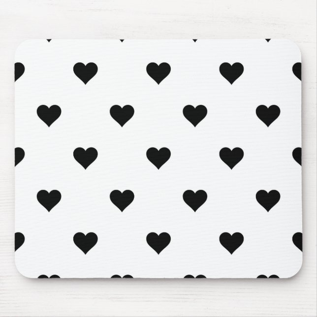 Mousepad Namorados Mínimo de Casal Preto e Branco (Frente)