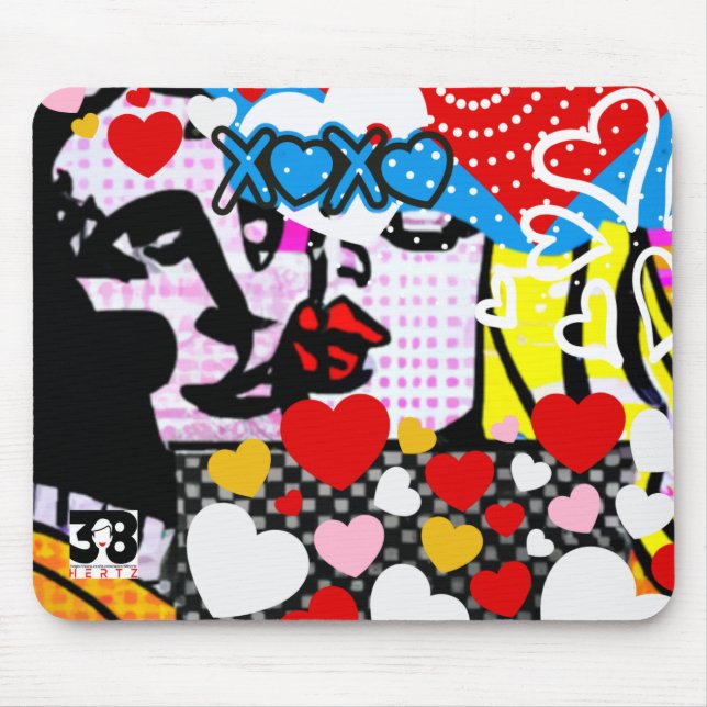 Mousepad Namorados pop Art (Frente)