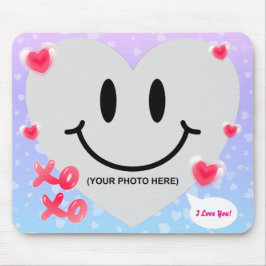 Mousepad Namorados Vidro Coração Balão Bublegum Casal