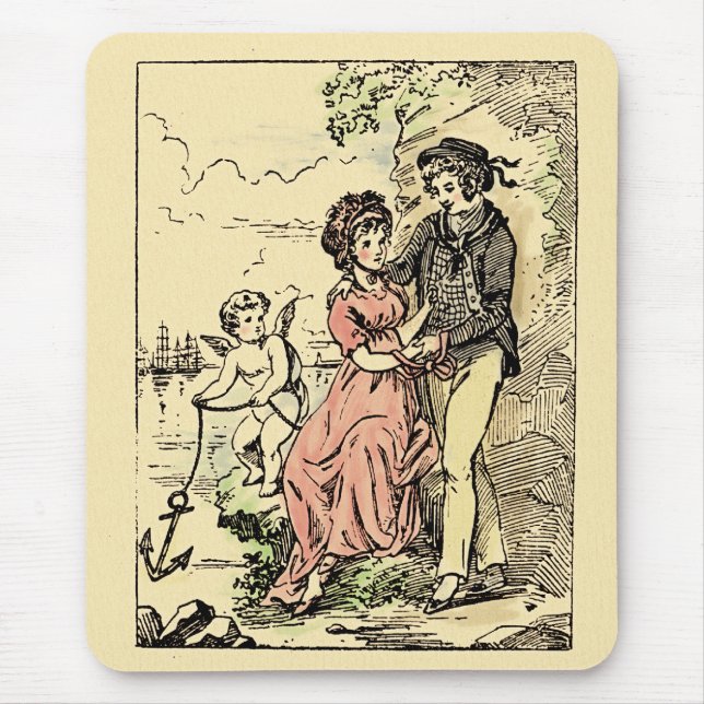 Mousepad Namorados Vintage (Frente)