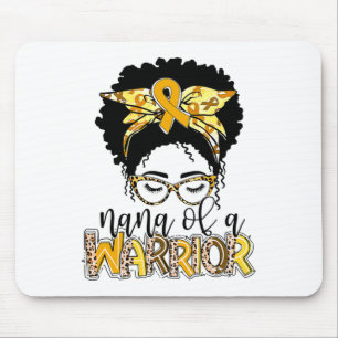 Mousepad Nana de Guerreiro Cabelo Preto Desgrenhado Câncer