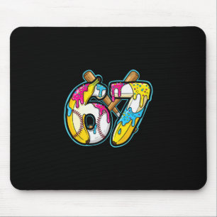 Mousepad Nana Engraçada 67 Sorvete Gotejante Meme Seis Sete