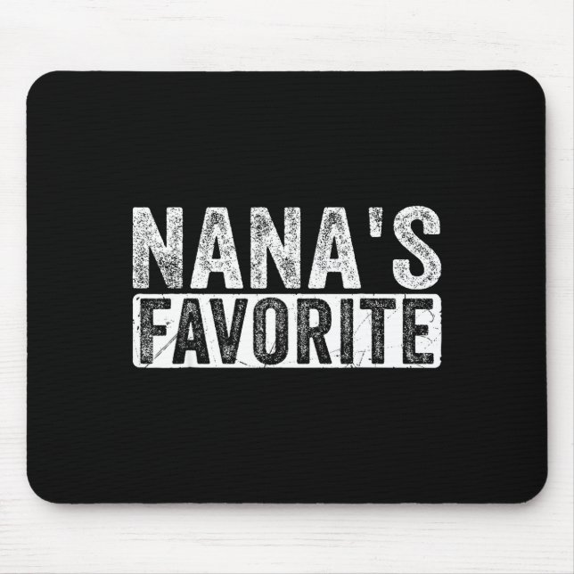 Mousepad Nana’s Favorite Cute Family Granhild Quote Proud G (Frente)