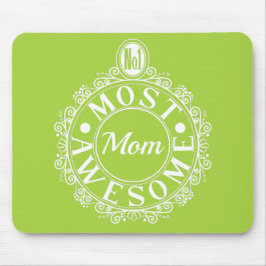 Mousepad Não.1 Impressão branco clássico da mãe mais incrív