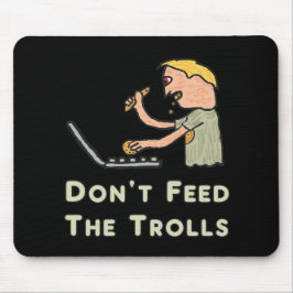 Mousepad Não alimente os Troll