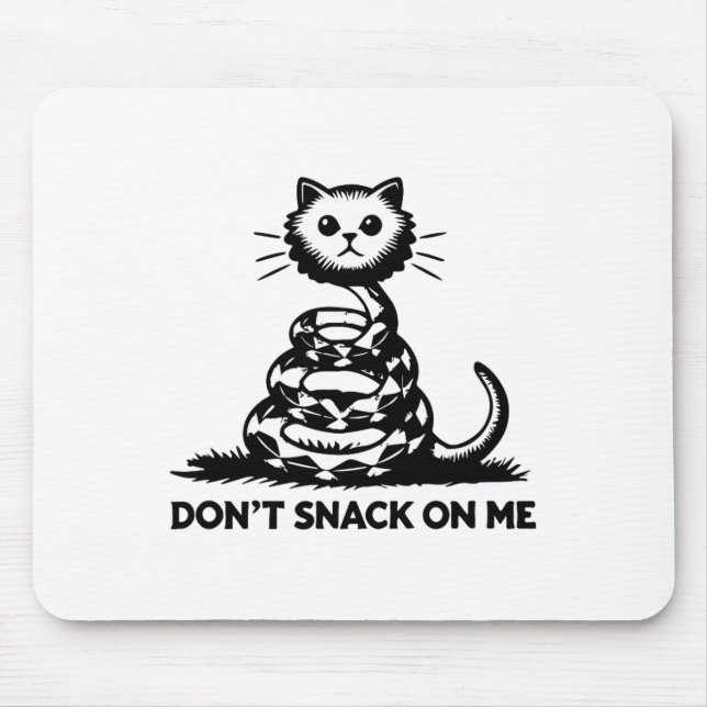 Mousepad Não brinque comigo Gato 6 Engraçado (Frente)
