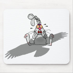 Mousepad Não! Cartoon de Coelho