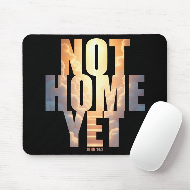 Mousepad Não Casa, Mas Fé Cristã, Esperança do Céu (Com mouse)