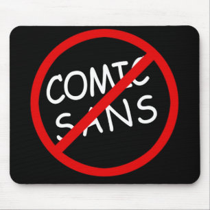 Mousepad Não cómico sem o tapete do rato