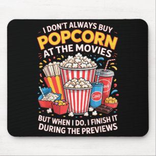 Mousepad Não compre pipoca filme comida de cinema noite lan
