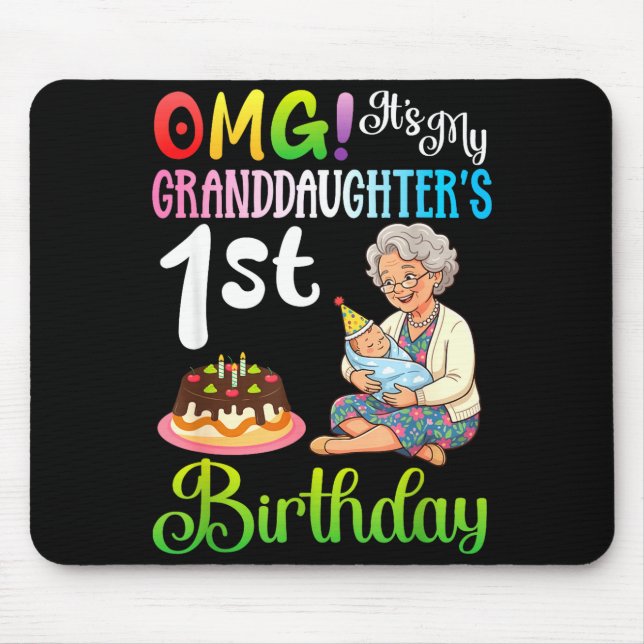 Mousepad Não consigo manter a calma 1º aniversário da neta  (Frente)