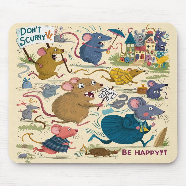 Mousepad Não corra... (Frente)