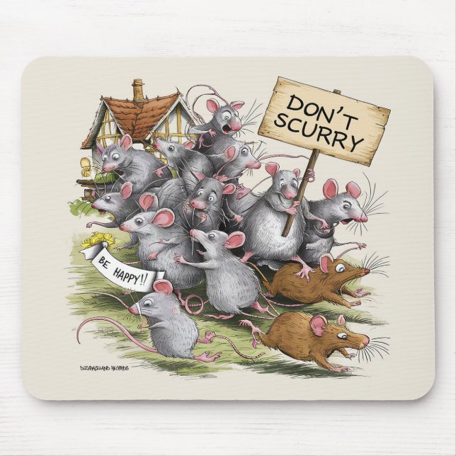 Mousepad Não corra! (Frente)