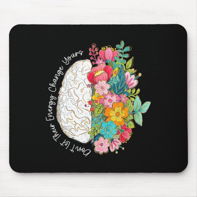 Mousepad Não Deixe a Energia Mudar a Consciência sobre Saúd (Frente)