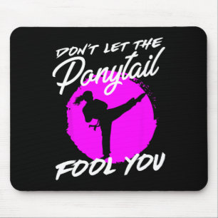 Mousepad Não Deixe o Coque Enganar Você Eu Karatê Divertido