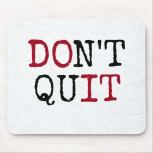 Mousepad Não Desista texto inspirador