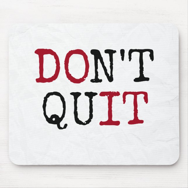 Mousepad Não Desista texto inspirador (Frente)