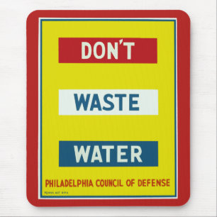 Mousepad Não desperdice água