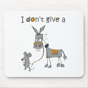 Mousepad Não Dou Uma Rata E Um Rato Caminhando Engraçado Ma