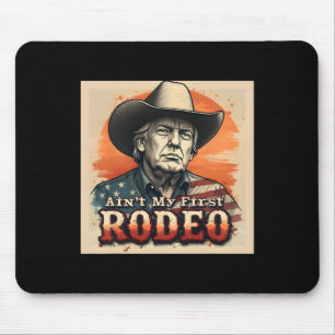 Mousepad Não É Minha Primeira Camisa de Rodeio Western Cowb