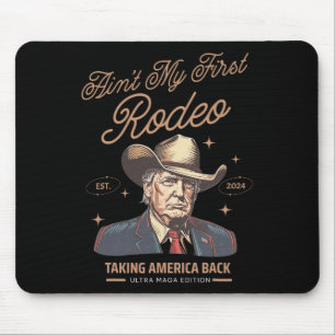 Mousepad Não é o meu primeiro cowboy do Rodeo que leva a Am
