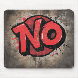 Mousepad Não em uma Aparência Grungy