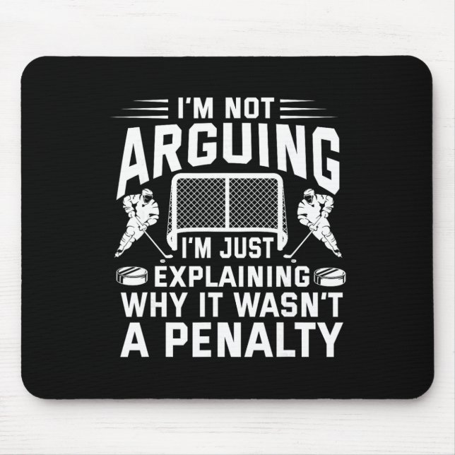 Mousepad Não Estou Discutindo, Estou Apenas Explicando Por  (Frente)