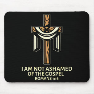 Mousepad Não Estou Envergonhado Do Evangelho - Cruz Cristã