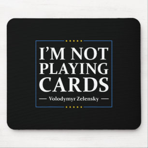 Mousepad Não Estou Jogando Cartas - Paz Para a Ucrânia Band