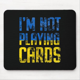 Mousepad Não estou jogando cartas Trump Zelensky Apoio Ucrâ
