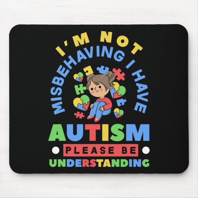 Mousepad Não Estou Me Comportando Mal, Tenho Conscientizaçã (Frente)