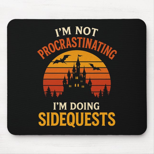 Mousepad Não estou procrastinando, estou fazendo o relatóri (Frente)