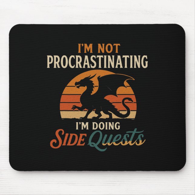 Mousepad Não estou procrastinando, estou fazendo o relatóri (Frente)