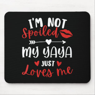 Mousepad Não estou siled Minha Yaya me ama Encontro de Famí