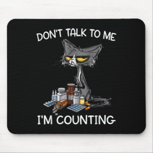 Mousepad Não fale comigo. Estou contando Fábrica de Gato En