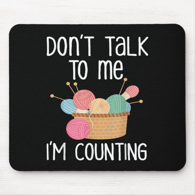 Mousepad Não Fale Comigo Estou Contando - Presente Divertid (Frente)
