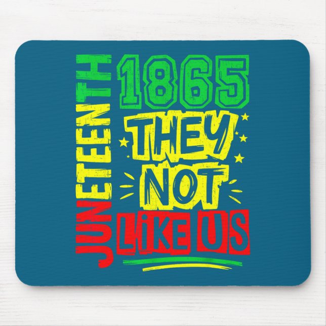 Mousepad Não gostam da liberdade história negra juneteenth  (Frente)