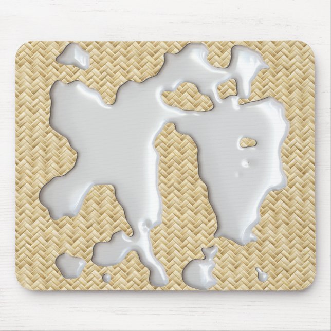 Mousepad Não grita o leite sobre derramado! (Frente)