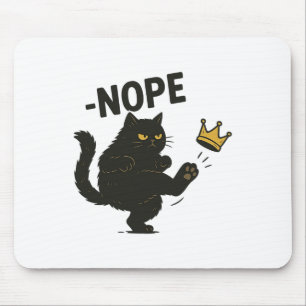Mousepad Não Há Reis Na América Black Cat Pro Democracy S