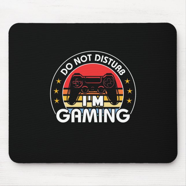 Mousepad Não Incomodar Estou Jogando (Frente)
