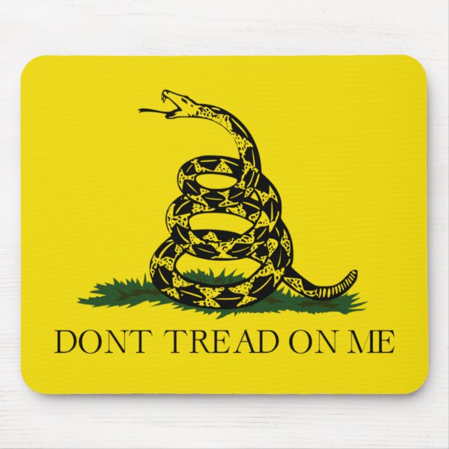 Mousepad Não lance a bandeira americana Gadsden (Frente)