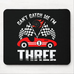 Mousepad Não Me Apanhes Estou Três Aniversário 3º Vermelho